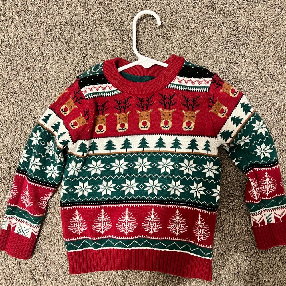 Christmas toddler sweater
